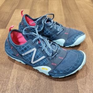 New Balance MINIMUS Blue Pink Vibram Trail Running Sneakers Women's Size 9